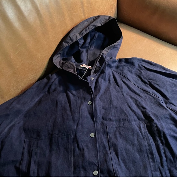NWT Marni cape top jacket poncho Italy luxe designer cotton linen - Picture 8 of 15